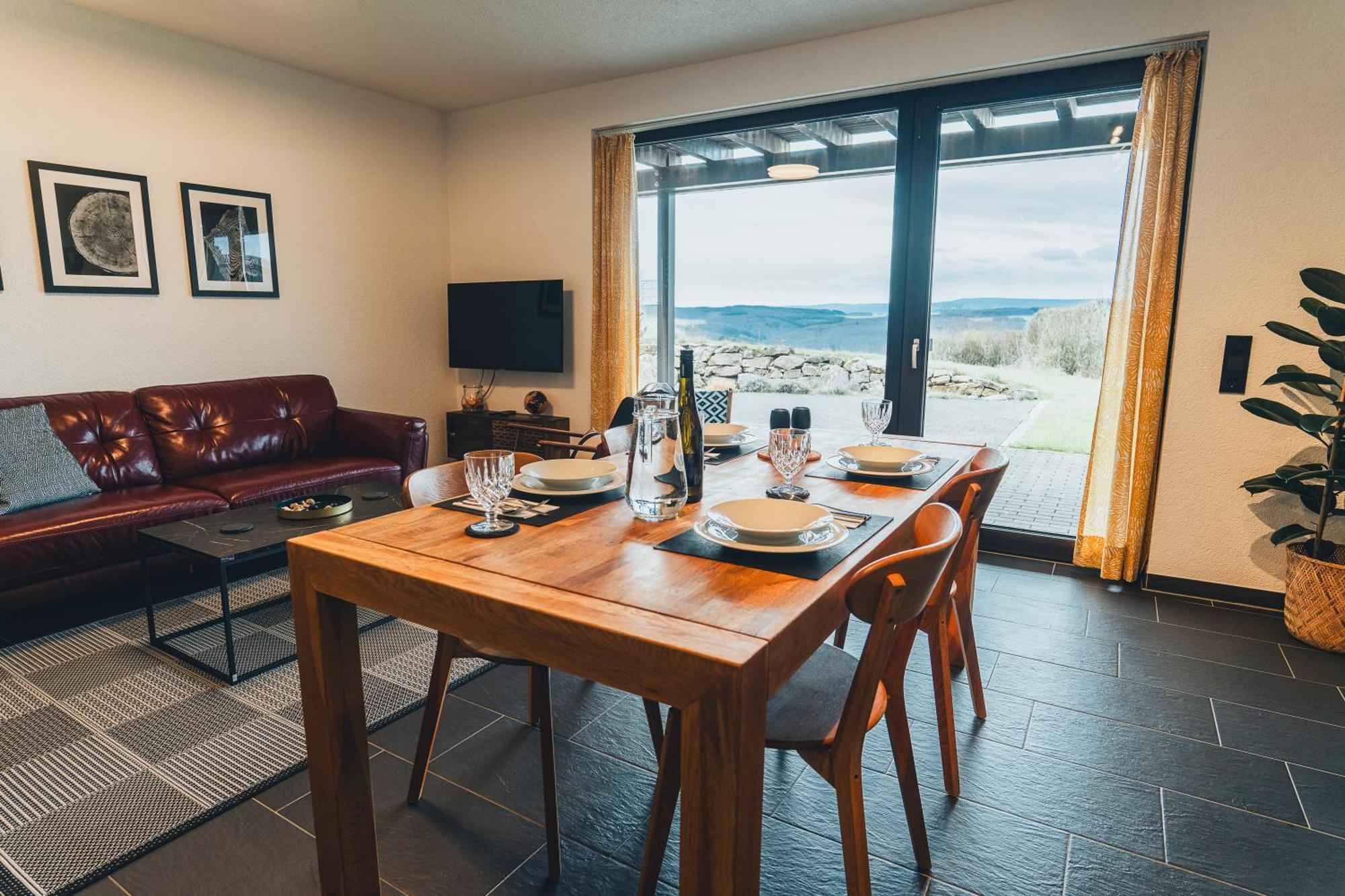 Hunsrueck Valley View Apartment With Cedar Sauna Bruschied Exteriér fotografie
