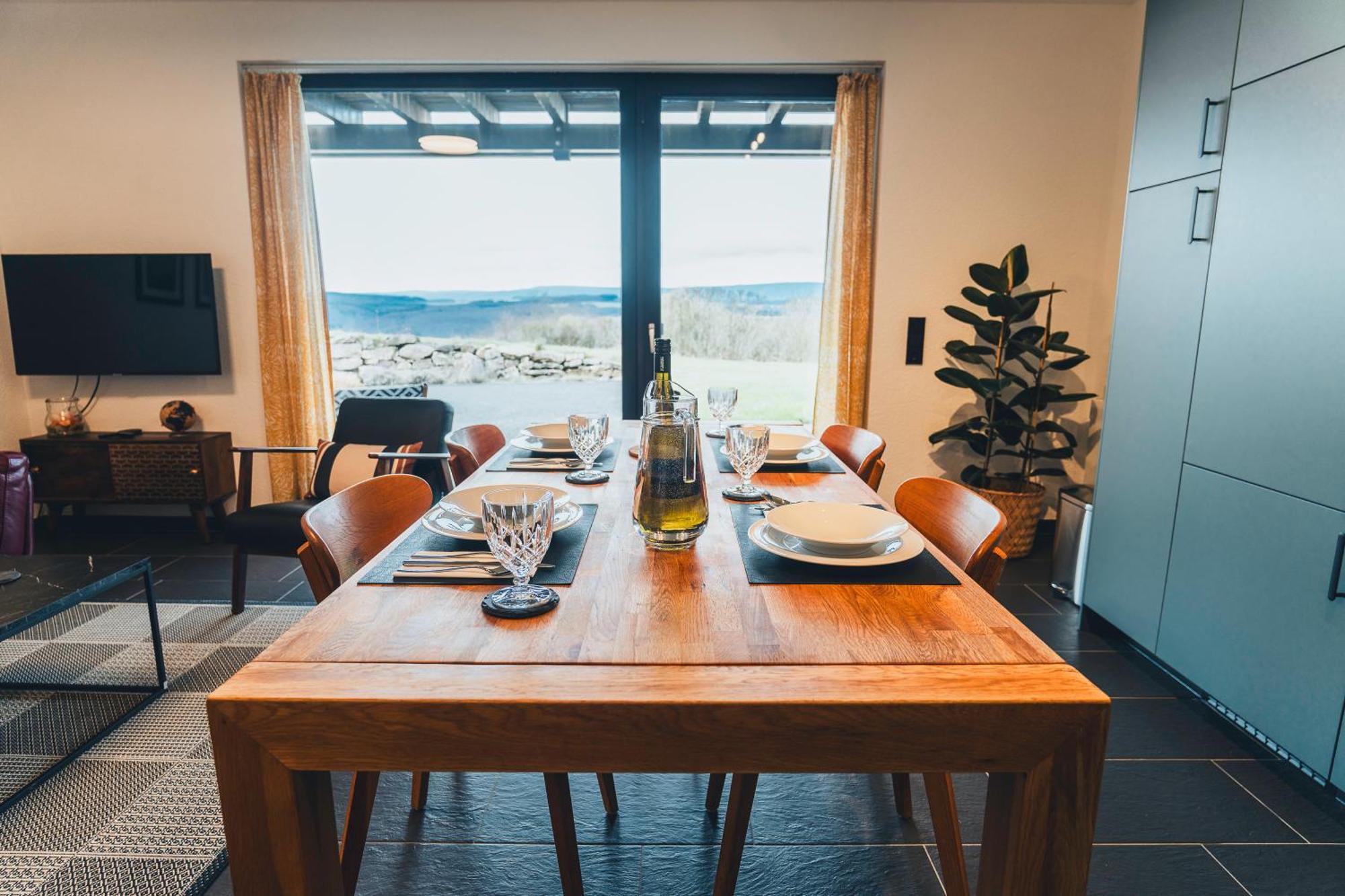 Hunsrueck Valley View Apartment With Cedar Sauna Bruschied Exteriér fotografie