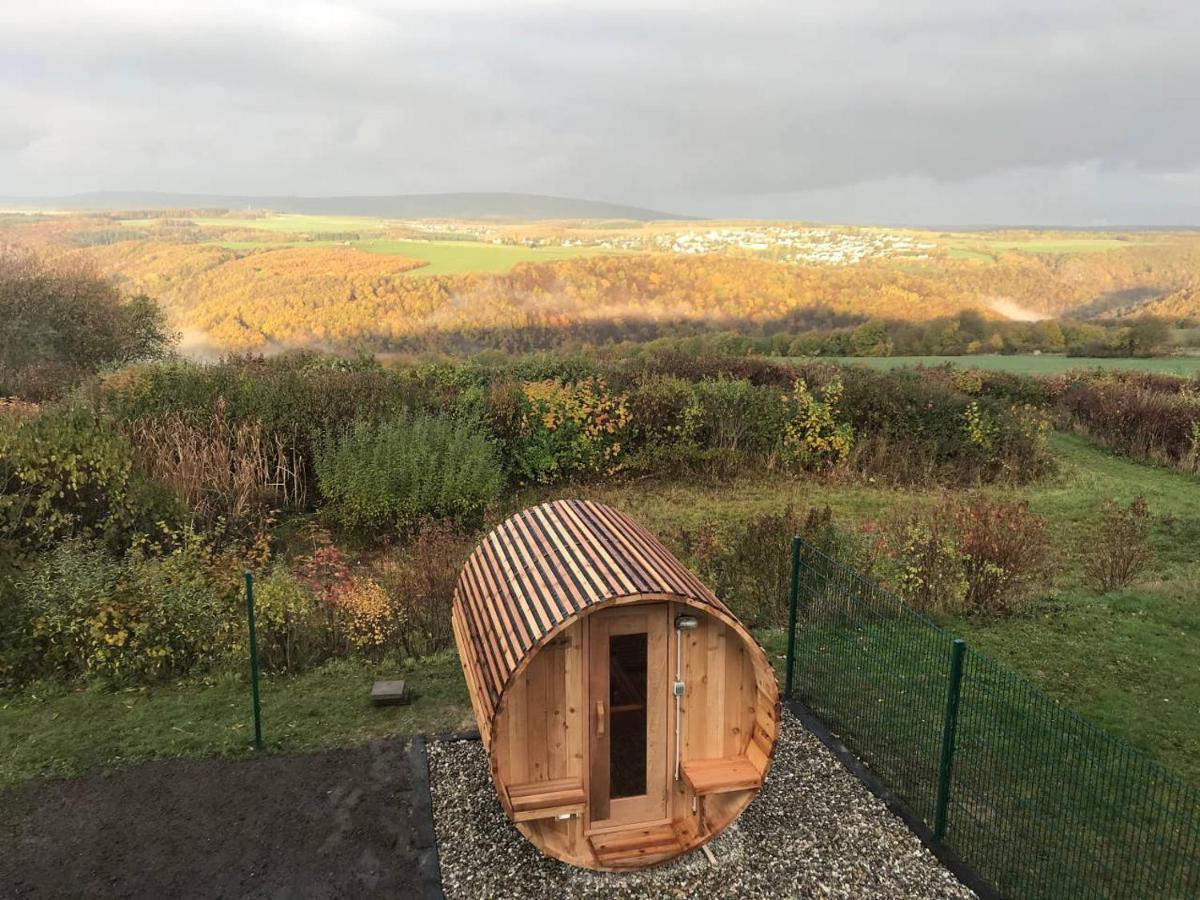 Hunsrueck Valley View Apartment With Cedar Sauna Bruschied Exteriér fotografie